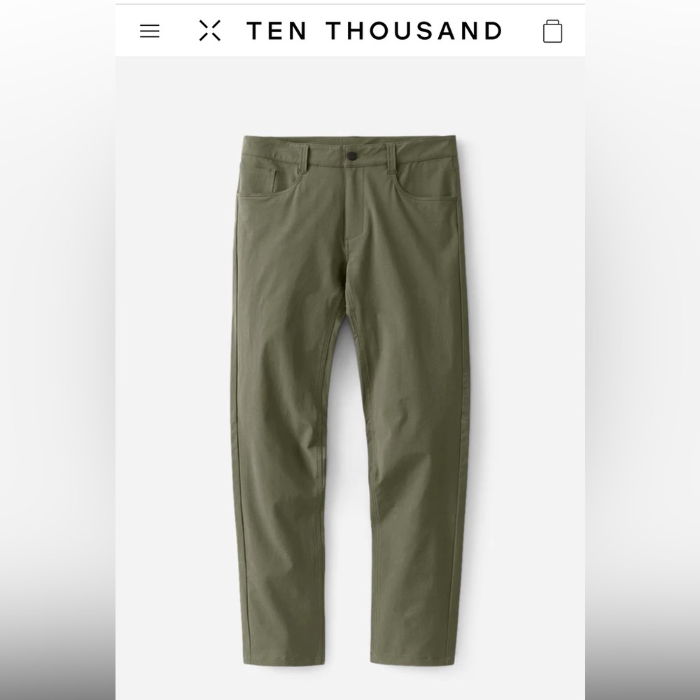 Ten Thousand 5 Pocket Pant OD green